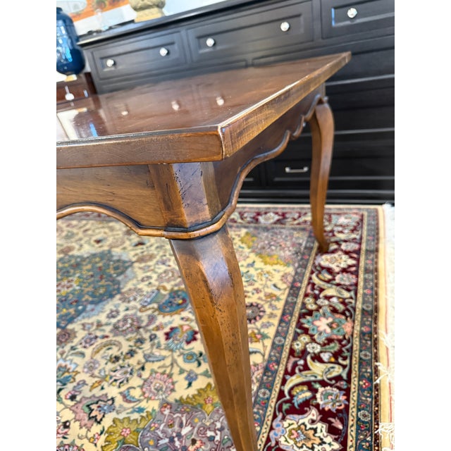 Brown Henredon French Provincial Louis XVI Dining Room Extension Table For Sale - Image 8 of 12