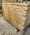 Carved Botticino Marble Sink with Central Red Verona Marble Inlay For Sale - Image 6 of 9