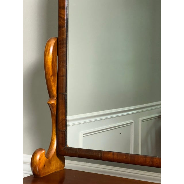 English Large Victorian Style Mahogany Footed Dressing Table Mirror, 1910s For Sale - Image 9 of 14