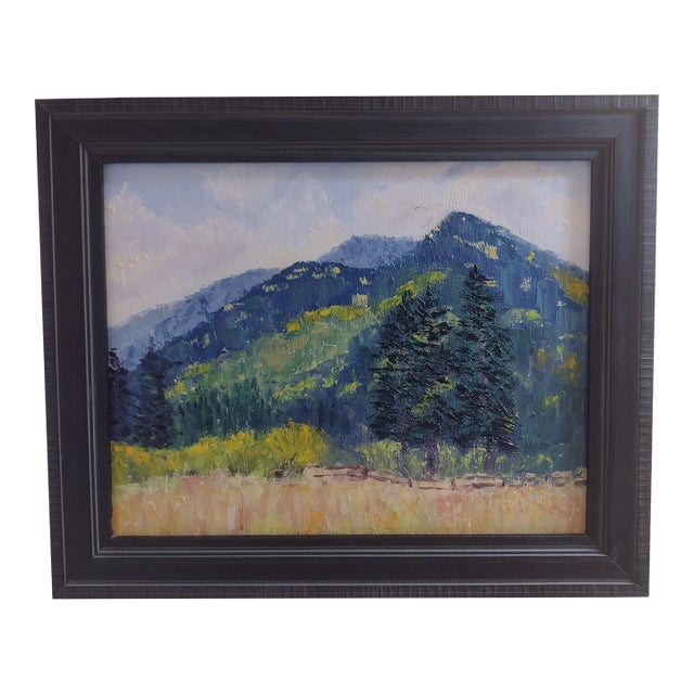 Original Oil Painting "Aspens Turning" by Anita Blythe Plein Air Landscape For Sale