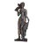 Vintage Mid-Century Cast Iron Wall Sculpture - Persephone With Parrot For Sale