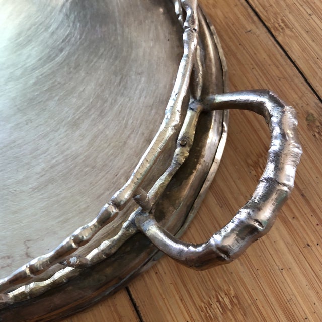 Beautiful pair of nesting trays, perfect for the interior designer. Great for any bar for entertaining guests or can be...