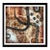 Neutral & Grungy Polyptych Grid 7 - #1 - 8x8 Abstract Painting Reproduction by Susan Olivio For Sale