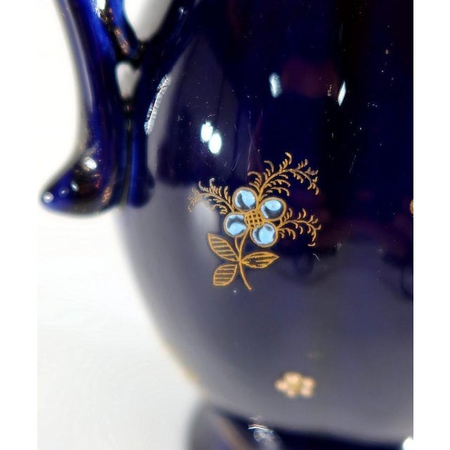 Vase in Midnight Blue Earthenware from Fives Lille For Sale - Image 12 of 18