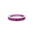 18k Gold Invisible-Set Ruby Eternity Ring 2.50 CTS - Vintage, Size 6 For Sale - Image 6 of 6