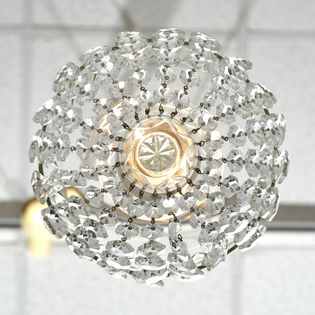 French Antique, Baccarat Crystal Pendant Chandelier, Circa 1920 For Sale - Image 9 of 9