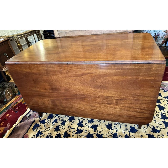 Traditional Late 18th Century English Georgian Period Mahogany Drop-Leaf Table For Sale - Image 3 of 11