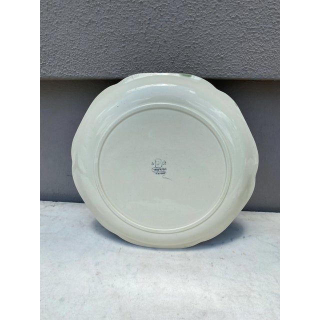 Late 19th Century 19th Century Majolica Hen and Chicks Plate Choisy Le Roi For Sale - Image 5 of 6