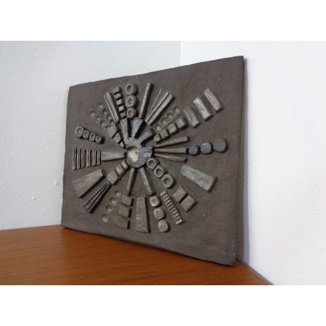Brutalist Ceramic Wall Panel, 1960s For Sale - Image 6 of 18