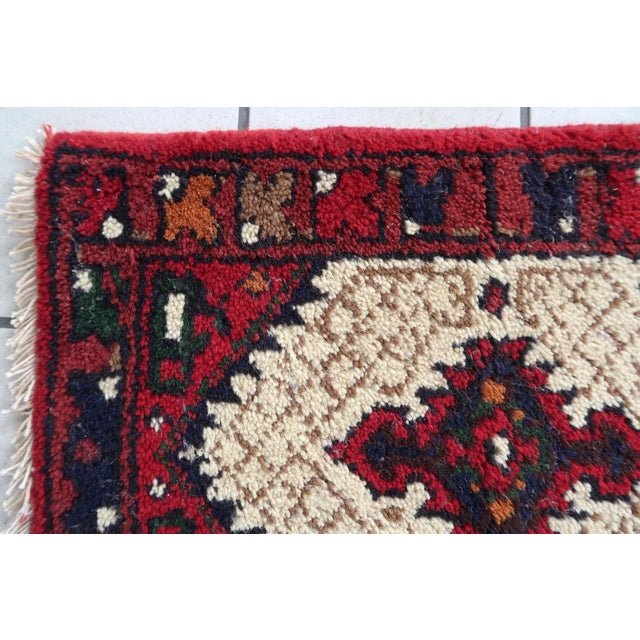 1970s Vintage Persian Handmade Hamadan Mat For Sale In New York - Image 6 of 9