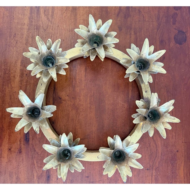 Vintage Brass Pineapple Candle Holder For Sale - Image 9 of 9