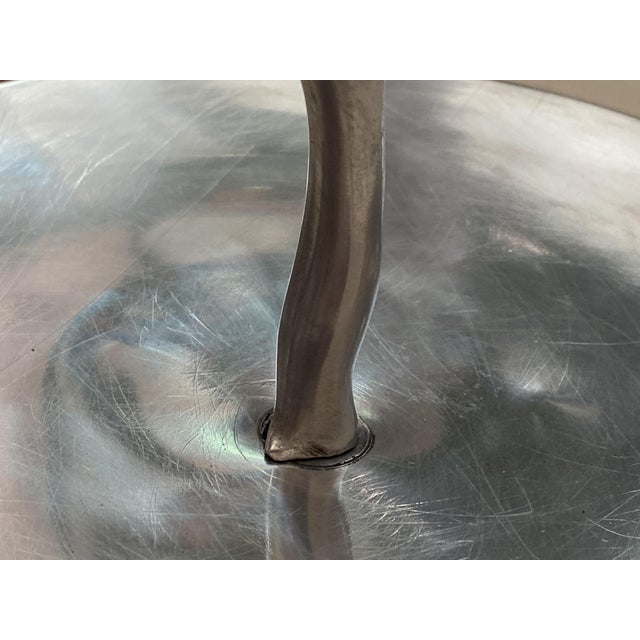 Plateau and Aluminum Pole Tray, 1970s For Sale - Image 11 of 14