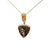 Contemporary Bellarri Smokey Quartz Citrine Diamond 18k Yellow Gold Pendant Necklace For Sale - Image 3 of 8