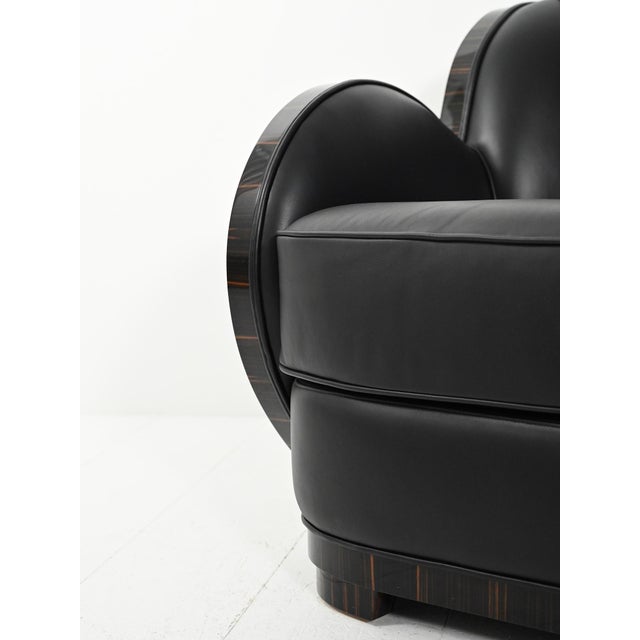 Art Deco Scandinavian Armchairs, 1980s, Set of 2 For Sale - Image 9 of 12