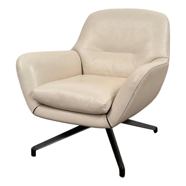 Minotti Jensen Swivel Armchair For Sale