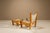Set of Easy Chair and Ottoman in Pinewood and Canvas by John De Haard, Netherlands, 1960s For Sale - Image 3 of 14