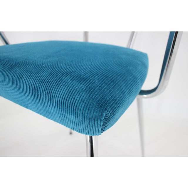 Set of Italian Armchairs in Corduroy, 1960s For Sale - Image 11 of 16