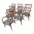 Cb2 Woven Rattan Bistro Dining Armchairs, Set of Six For Sale