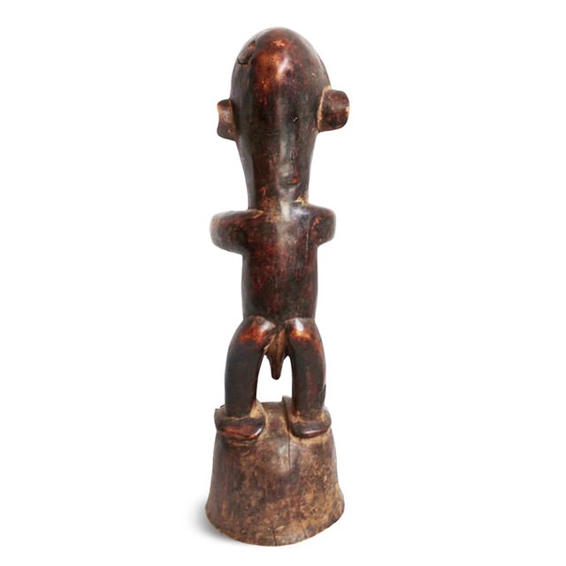 Tribal Early 20th Century Vintage Carved Wood Igbo Figure For Sale - Image 3 of 5