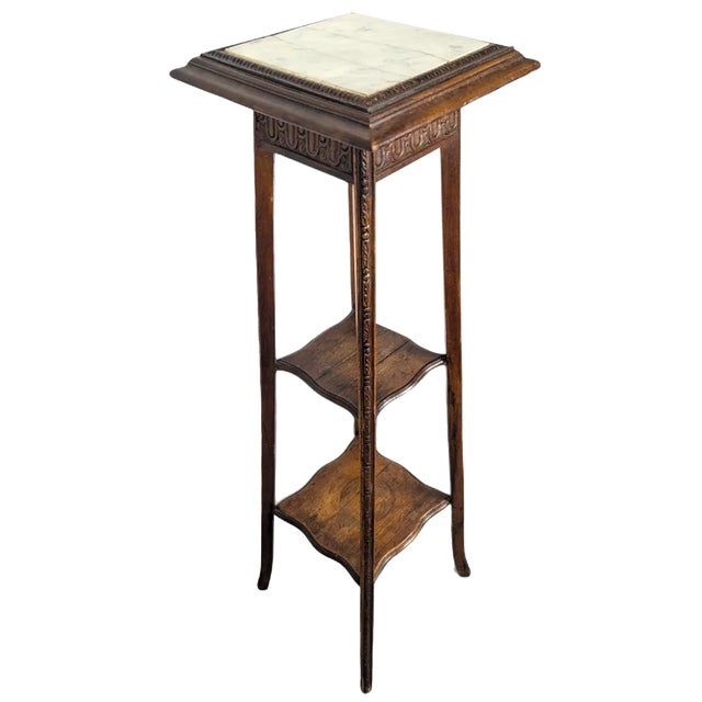 Mahogany Wood Side Table For Sale