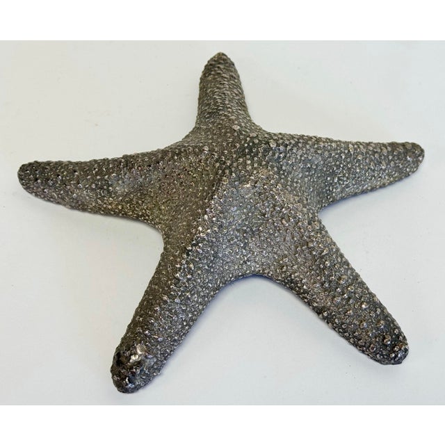 Mid 20th Century Vintage Solid Brass Starfish Paper Weight For Sale - Image 5 of 8