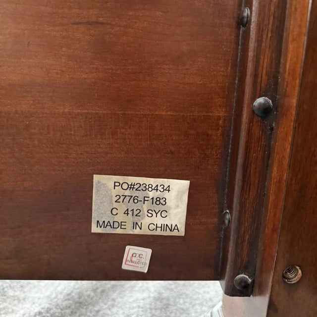 Bassett Furniture King Size Poster Bed Frame For Sale - Image 18 of 18