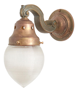 Decorative Acorn Brass Wall Light from Holophane