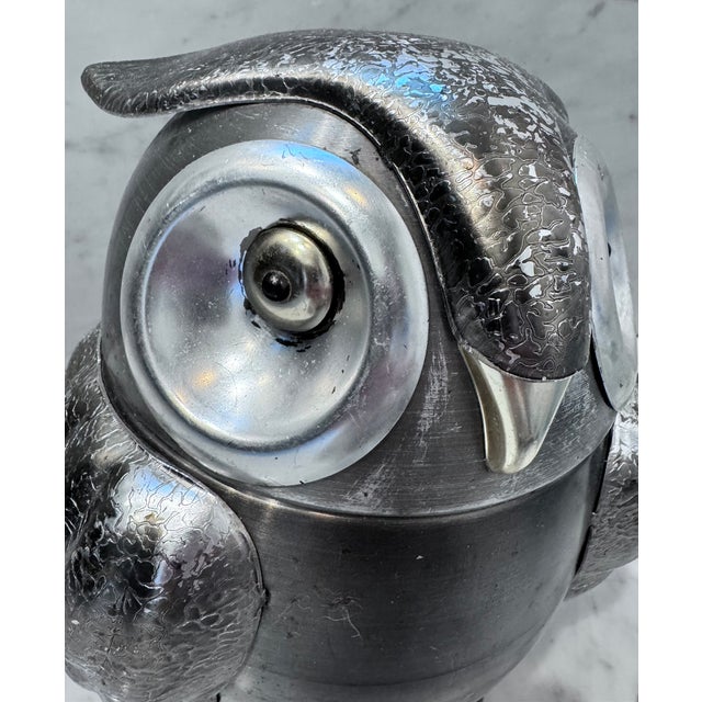 Metal 1970s Seymour Mann Italian Owl Ice Bucket For Sale - Image 7 of 15