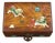 Vintage Chinese Rosewood Box With Mother-of-Pearl Fu Dogs & Jade Clasp For Sale
