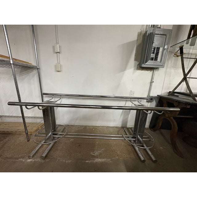 1960s Italian Modern Chrome Dining Table Base Designed by Romeo Rega For Sale - Image 11 of 16
