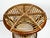 Vintage Round Pencil Reed Rattan Side Table For Sale - Image 4 of 10