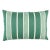 Contemporary Schumacher Hampton Stripe Indoor/Outdoor Pillow 20"x14" in Emerald For Sale - Image 3 of 3