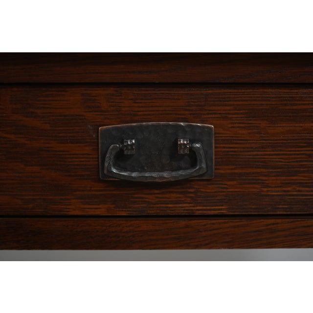 Stickley Mission Oak 2 Drawer Desk For Sale - Image 10 of 18