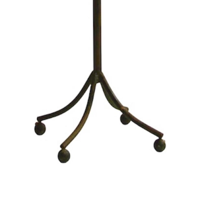 Vintage Tole Espalier / Espaliered Full Size Standing Apple Tree Sculptural Candelabra / Candle Holder on Ball Feet For Sale - Image 4 of 4