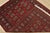 Bokhara Rug 4’1” X 6′ Red Wool Tribal Hand-Knotted Oriental Carpet For Sale - Image 11 of 12