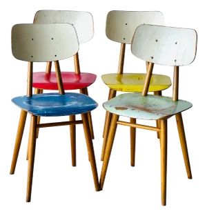 Dining Chairs from Ton, 1960s, Set of 4