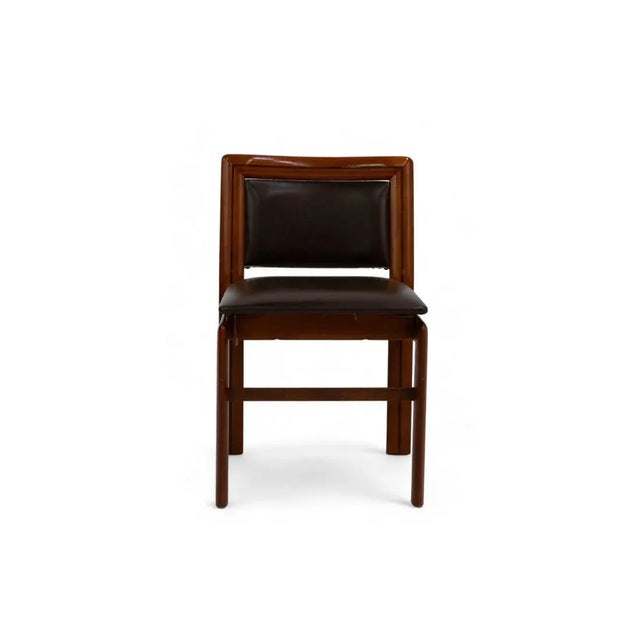 Animal Skin Vintage Brown Leather Chair For Sale - Image 7 of 7