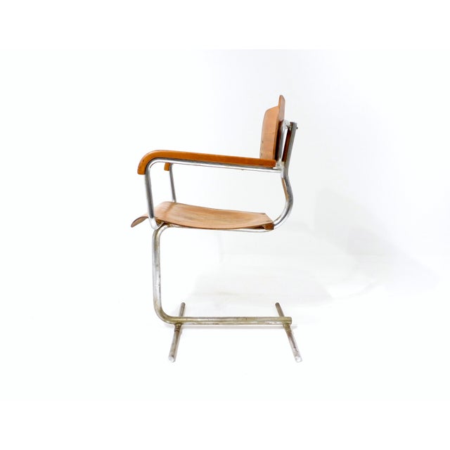 Vintage Bauhaus Tubular Steel Chair For Sale - Image 5 of 18