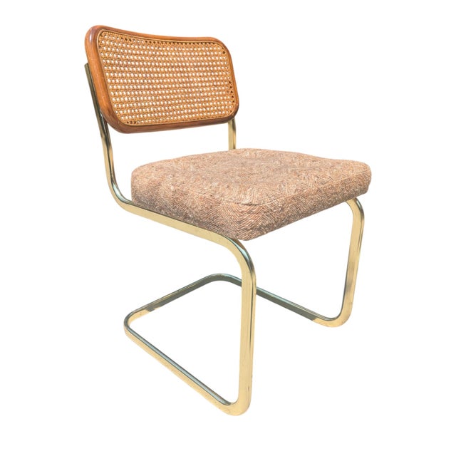 Vintage Italian Marcel Breuer Cesca Chairs and Dining Table- Set of 5 For Sale - Image 10 of 18