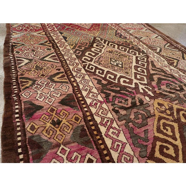 Tribal Galerie Shabab Collection Early 20th Century Persian Kurdish Accent Rug For Sale - Image 3 of 8