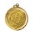 Modern 14k Gold Aztec Calendar Medallion Pendant Vintage For Sale - Image 3 of 7