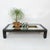 Coffee table with in the center a bar compartment black lacquer and brass designed by Alain Delon and edited by Mario...
