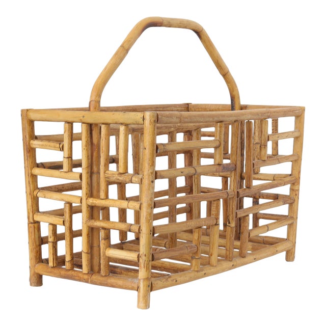 Bamboo Magazine Rack Chairish