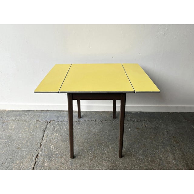 Mid-Century Formica Drop-Leaf Dining Table For Sale - Image 6 of 11