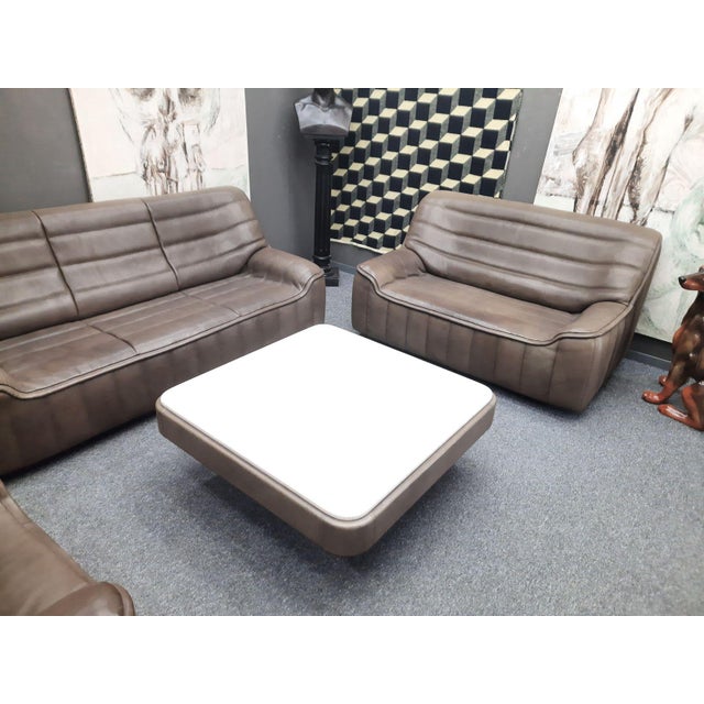 1970s DS 84 Seating in Buffalo Leather from de Sede, 1970s, Set of 4 For Sale - Image 5 of 15