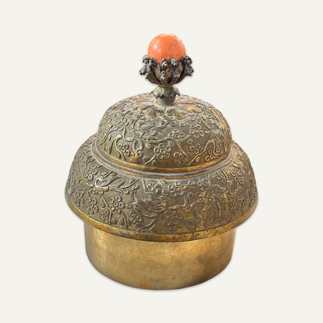 Large 17th Century Chinese Kangxi Mirror-Black Glazed Jar With Gilt Decoration and After-Market Lid For Sale - Image 10 of 12