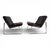 Brown Lounge Chairs in Brown Leather by Gerd Lange for Drabert, 1970s, Set of 2 For Sale - Image 8 of 18