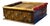 19th Century Antique Indian Polychrome Wood & Brass 4-Compartment Spice Box For Sale
