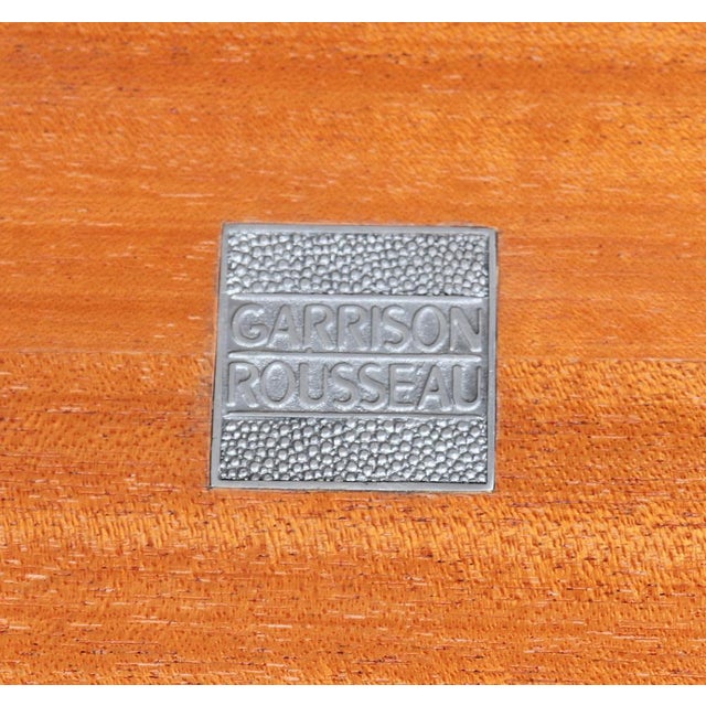 1980s Vintage Low Table in Macassar and Shargreen by Garrison Rousseau, 1980 For Sale - Image 5 of 16