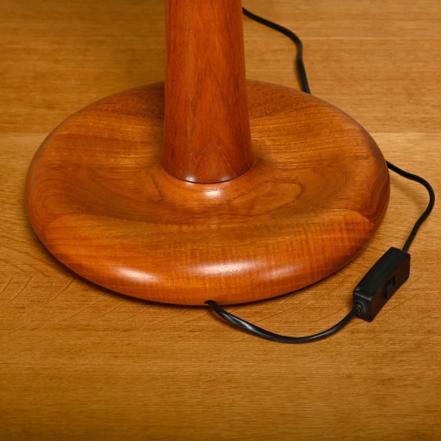 Dyrlund Large Scandinavian Modern Floor Lamp in Teak from Dyrlund, 1970s For Sale - Image 4 of 11